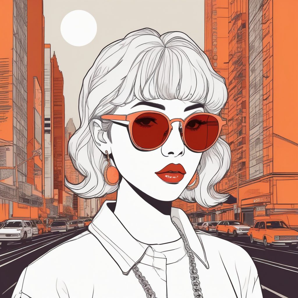 🥨 摩登复古风: 极简线条下的90年代感少女