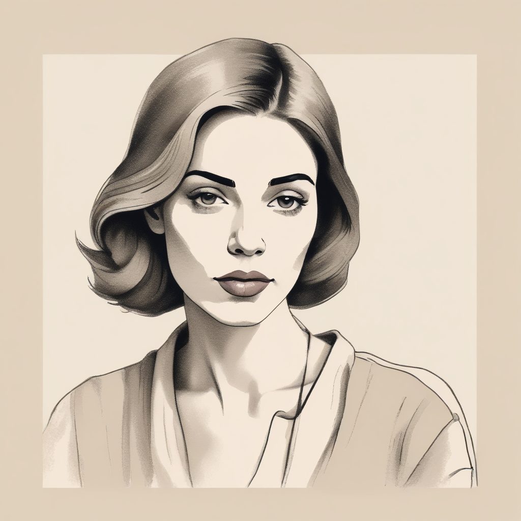 🍂莫兰迪高级感：极简线条下的温柔气质肖像