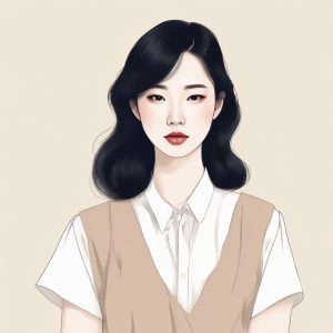 🍂 莫兰迪色系：高级感韩系时尚女孩肖像