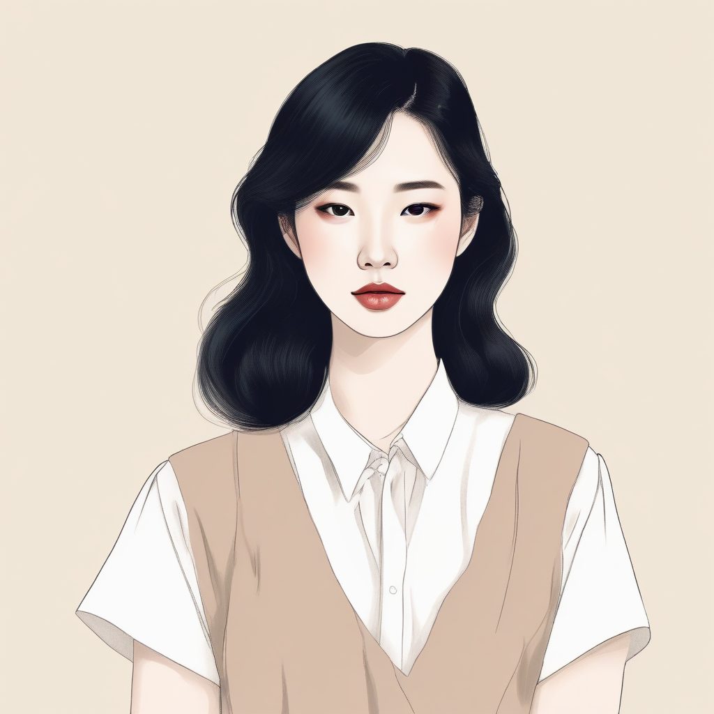 🍂 莫兰迪色系：高级感韩系时尚女孩肖像