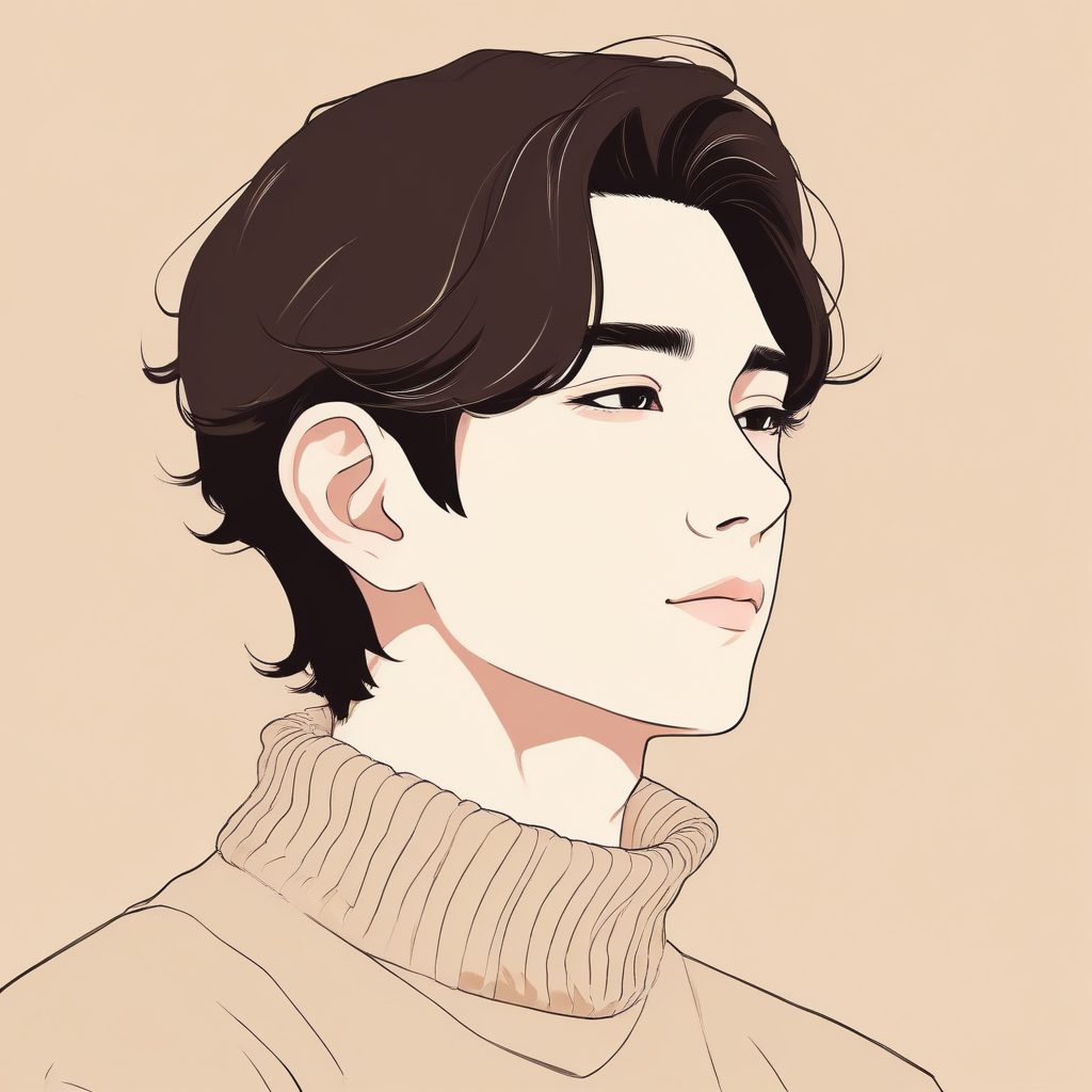 🧸 奶咖色系少年: 温柔感拉满的极简动漫头像