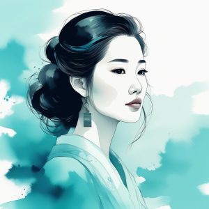 🌊清冷如烟：新中式灵动插画，温柔了岁月