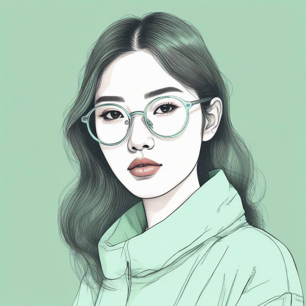 🍃清冷氧气感！这款薄荷绿少女头像我锁了