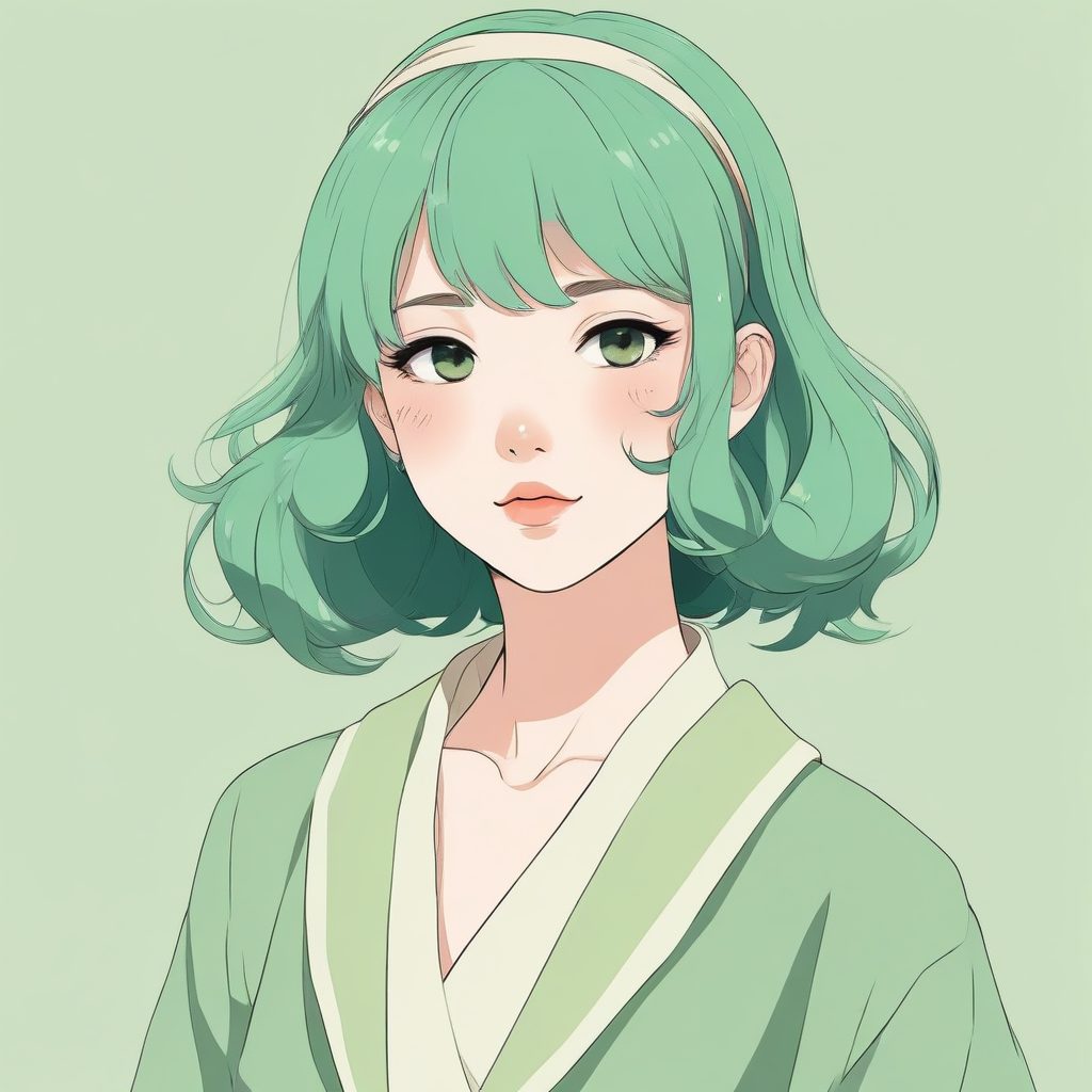 🌿清新自然：低保真胶片感动漫肖像