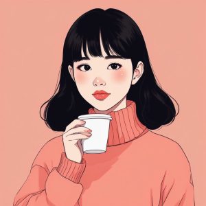 ☕ 秋日惬意！珊瑚粉色系时尚穿搭少女