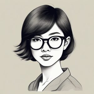 👓 日系冷淡风极简素描：清冷感少女手绘，气质拿捏住了