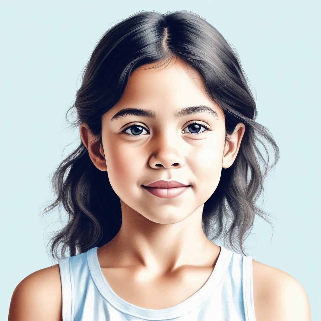 🌊 日系小清新水彩 | 夏日海风少女