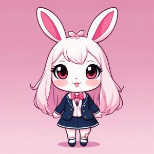 🐰 软萌暴击: 兔耳娘 Q 版二次元头像