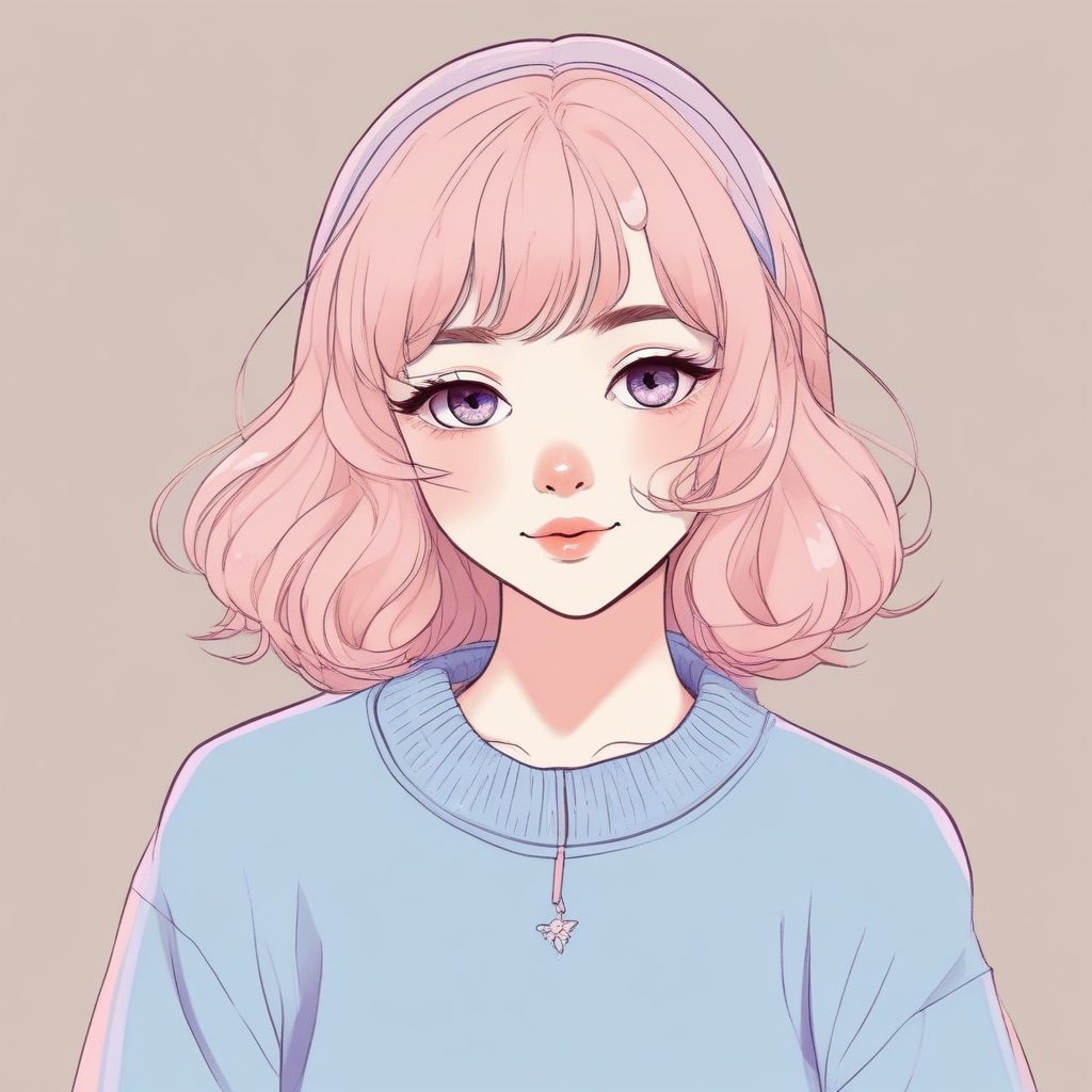 🍬软萌涂鸦风！这种粉紫色系的小可爱，心都要化了