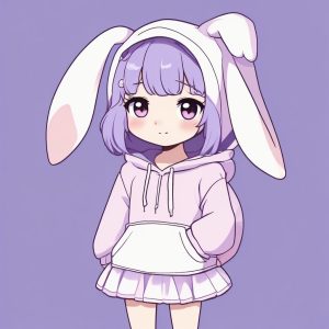 软萌预警!二次元Q版兔耳娘全身照分享