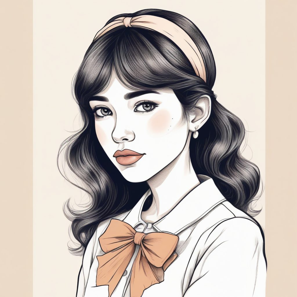 🧸 软萌预警！日系可爱时尚女孩手绘肖像