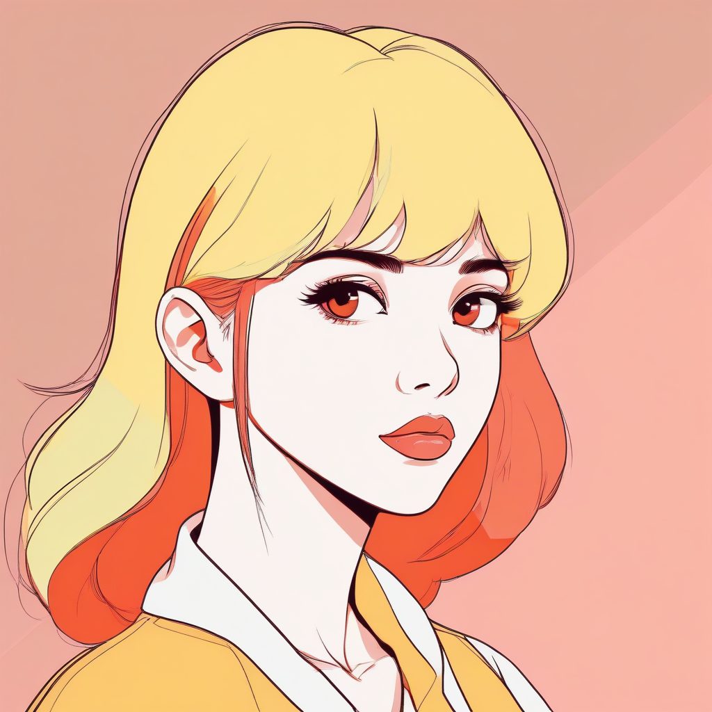 🎨色块美学！鲜明扁平化极简动漫头像