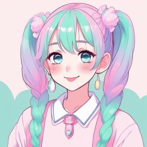 糖果系少女漫：梦幻高光眼神，融化少女心的二次元
