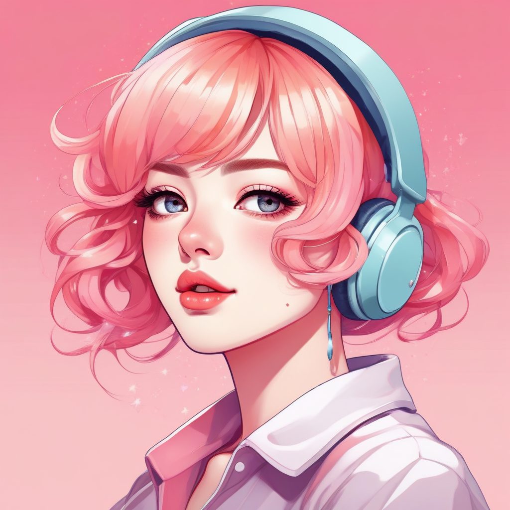 🍭甜辣少女风!糖果色调极简肖像