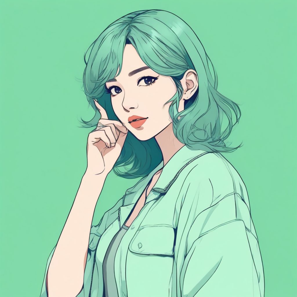 🍬温柔到心底！马卡龙色系极简动漫少女头像