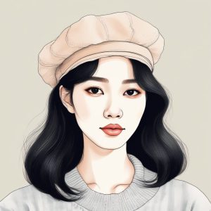 文艺少女日常：贝雷帽与大毛衣的温柔