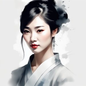 🌿新中式极简头像：墨色氤氲间的清冷感，高级感拉满