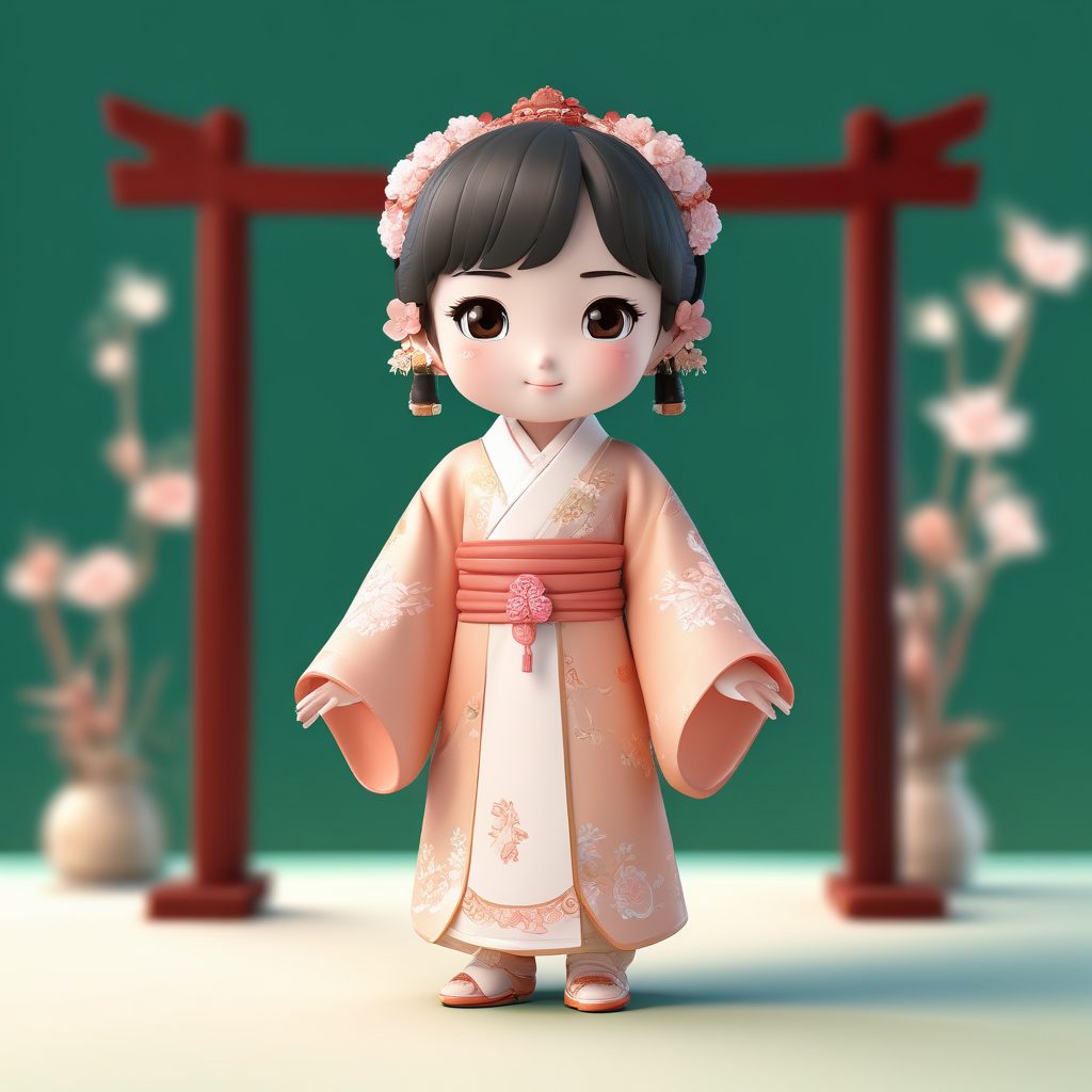 🌸新中式Q版小仙女！这款3D汉服盲盒头像谁看谁爱
