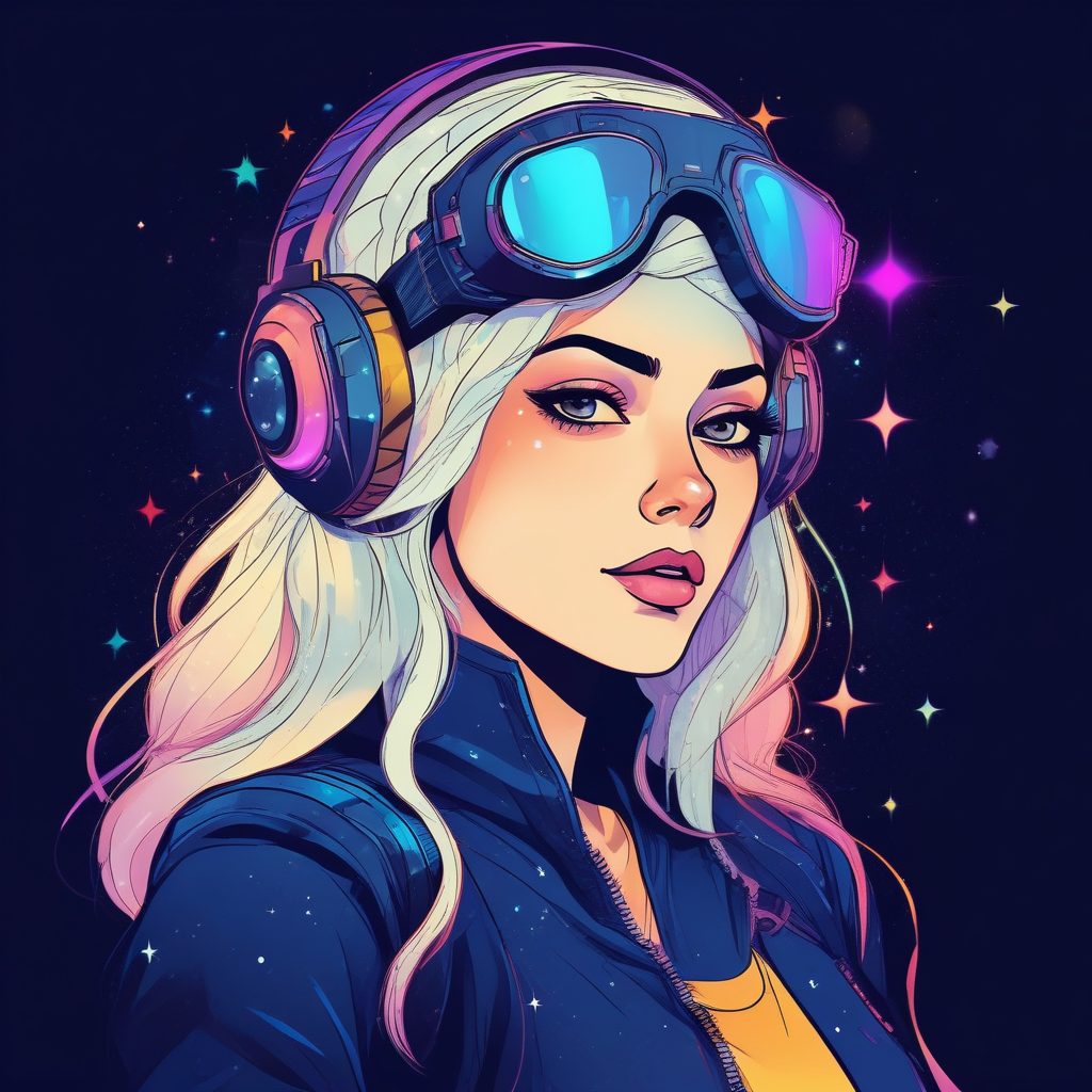 🌌 星际复古少女，把整个宇宙戴在头上
