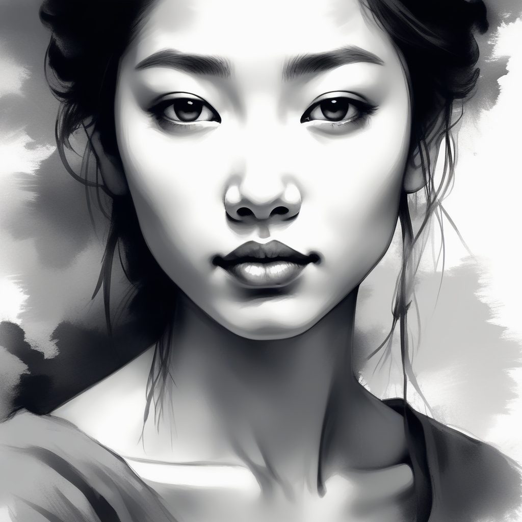 🌫️ 烟雨江南：朦胧灰调下的氛围感水墨少女