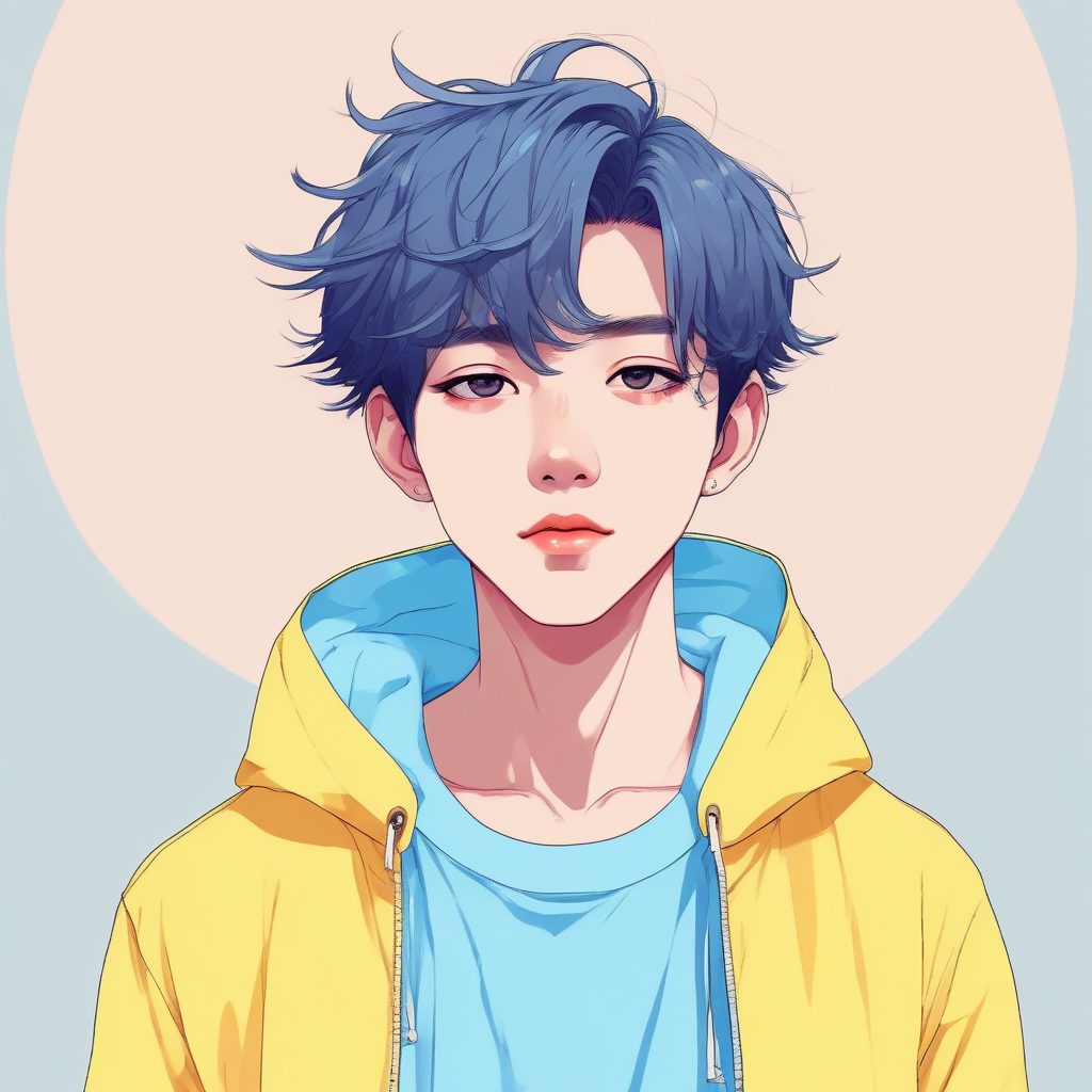 🍬阳光少年感！韩流糖果色系动漫男孩头像