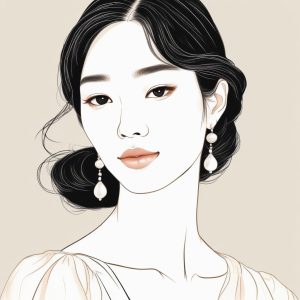 🦢优雅天成：韩系名媛风插画，气质女孩必备