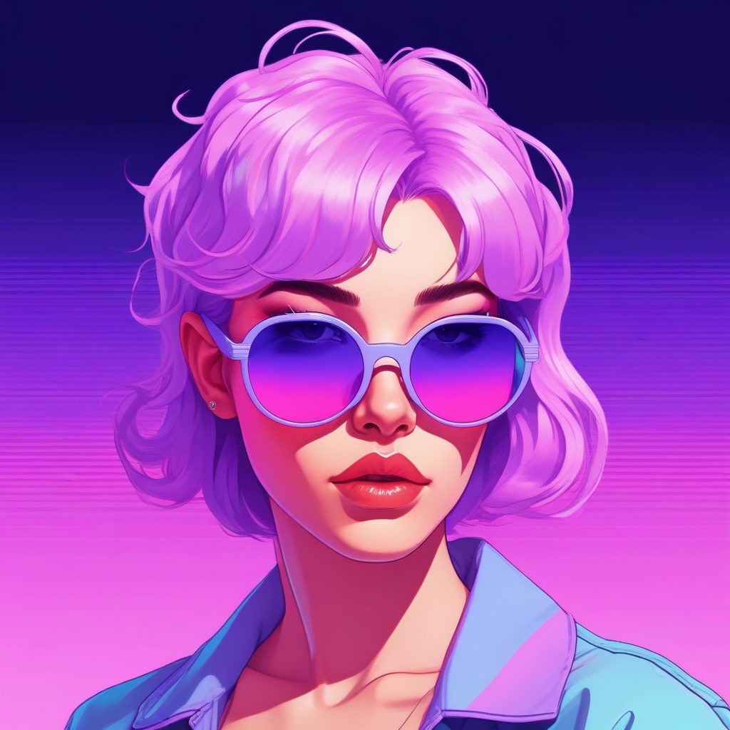 🍭 蒸汽波幻觉：梦幻紫调的千禧少女心