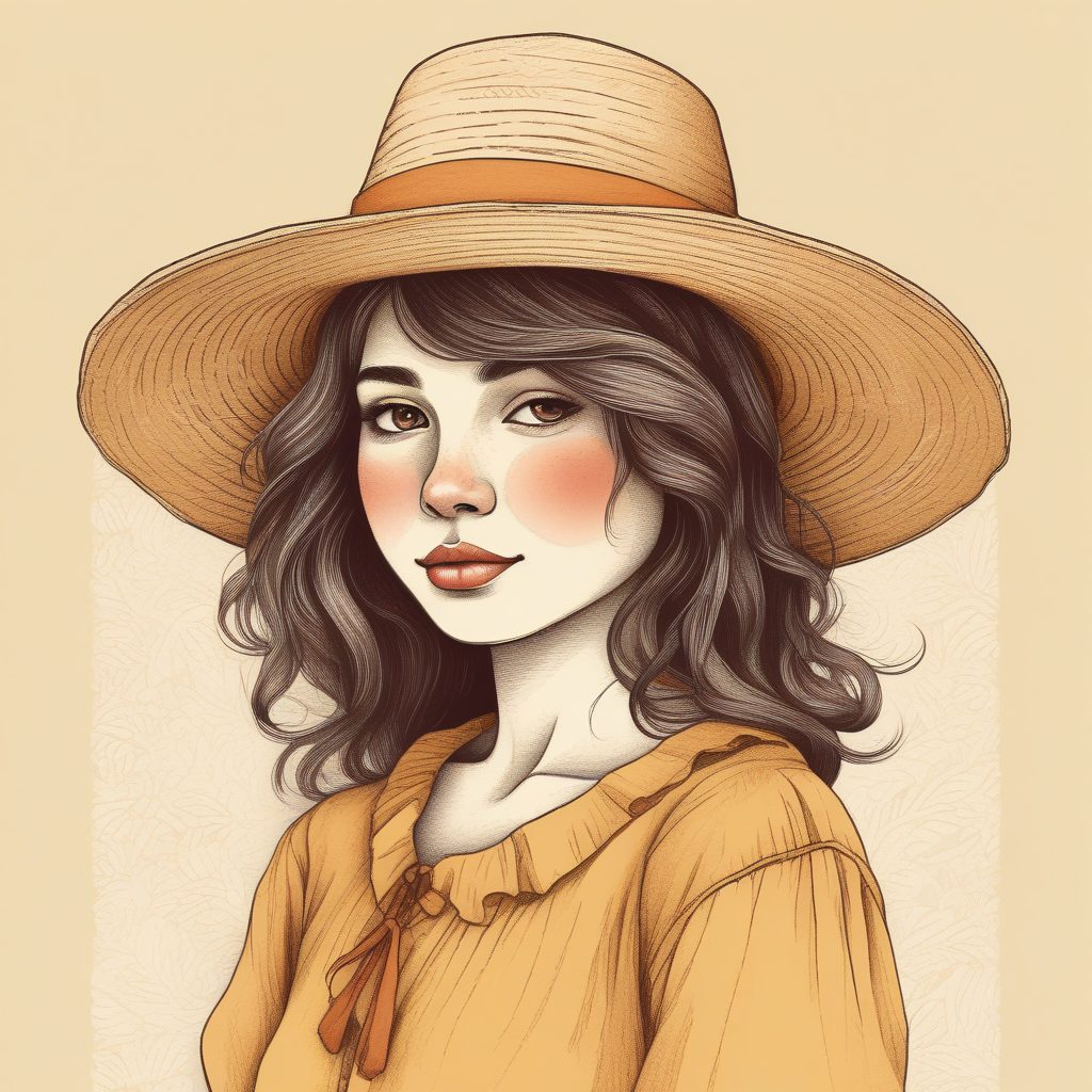 👒治愈系宫崎骏感：走进童话里的手绘少女头像