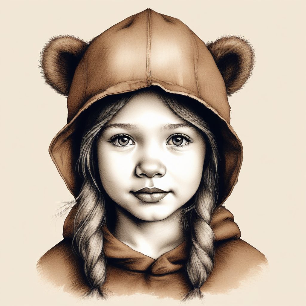 🧸 治愈系熊系少女：温暖的绘本故事感