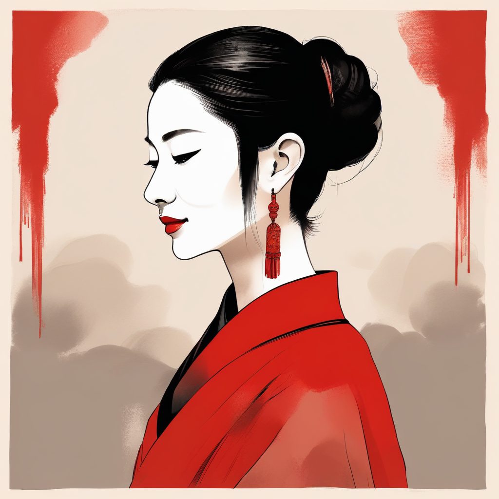 🧧朱红之韵：极简传统美学，一眼惊艳的侧颜