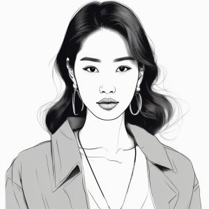 ✏️ AI头像生成：韩系ins风简约线稿，定义你的高级极简态度