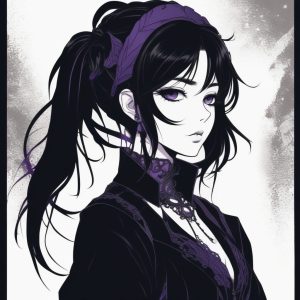 🖤 暗黑病娇风：哥特少女动漫头像尽显酷炫神秘感