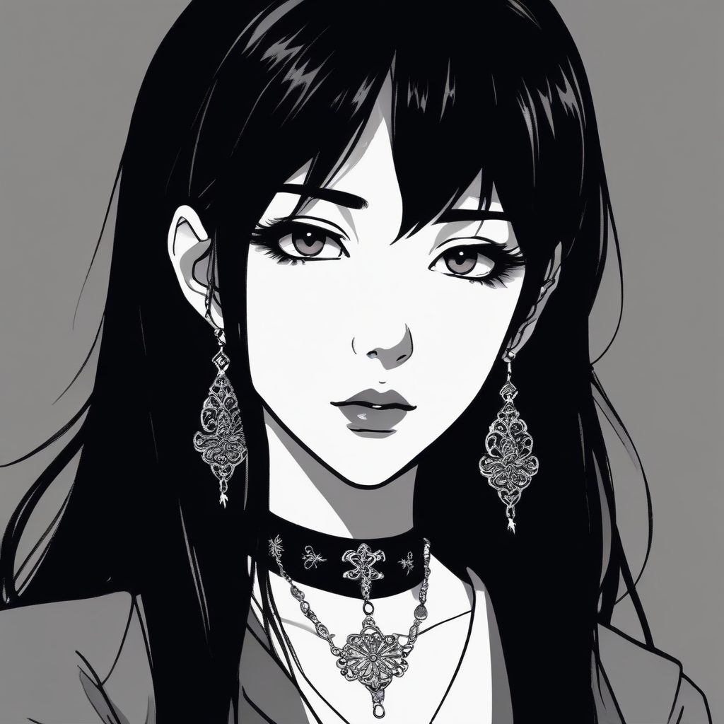 🖤 暗黑系少女心事！黑白病娇哥特风格AI头像生成