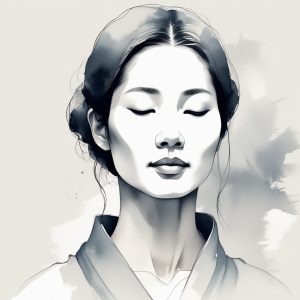 🌿 禅意十足！极简新中式博主风AI头像
