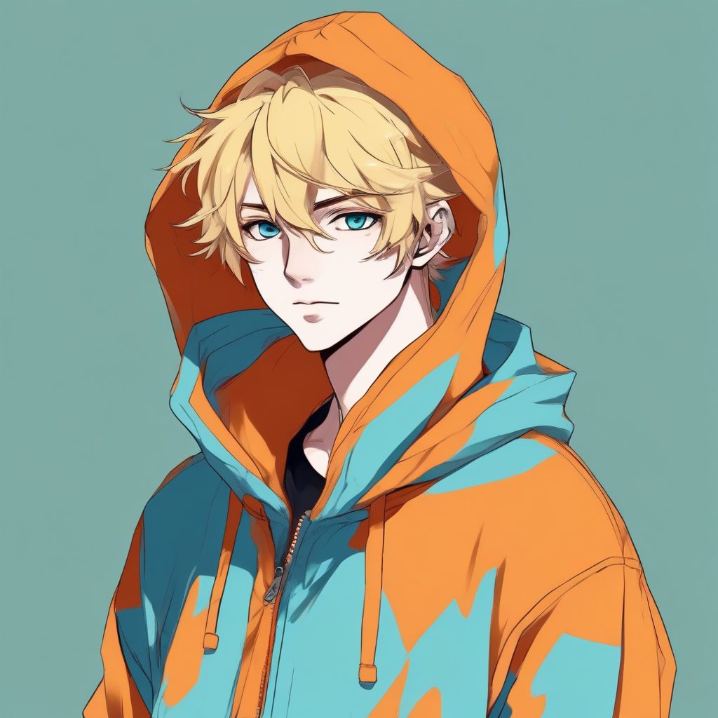 🎨潮流糖果色动漫男头像：潮酷与少年的奇妙协奏
