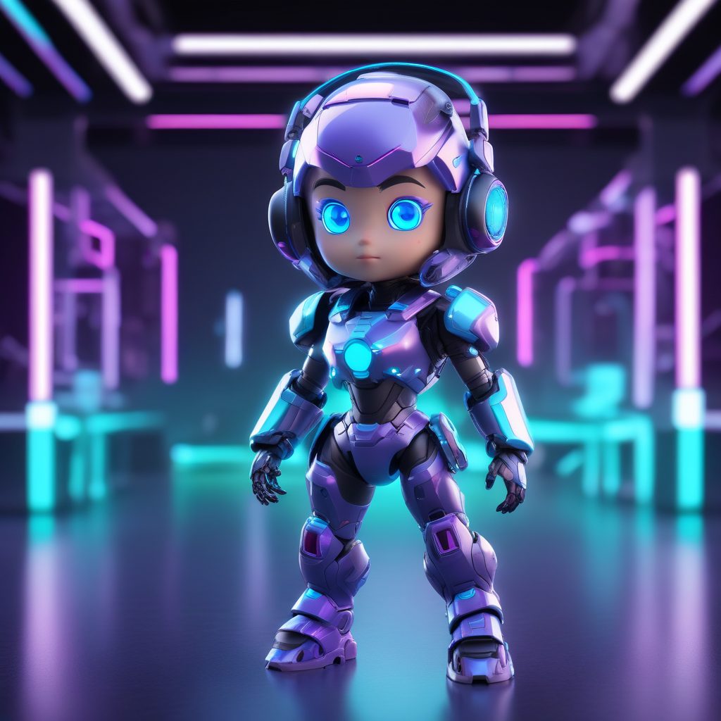 🤖 超前卫3D电竞机械娘头像，科技感与可爱的完美融合