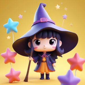 🪄 潮玩盲盒质感！可爱3D小魔女AI头像生成详细指南