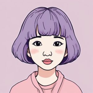 🌸超治愈！韩系丑萌蜡笔风手绘头像，软萌感爆棚的社交名片