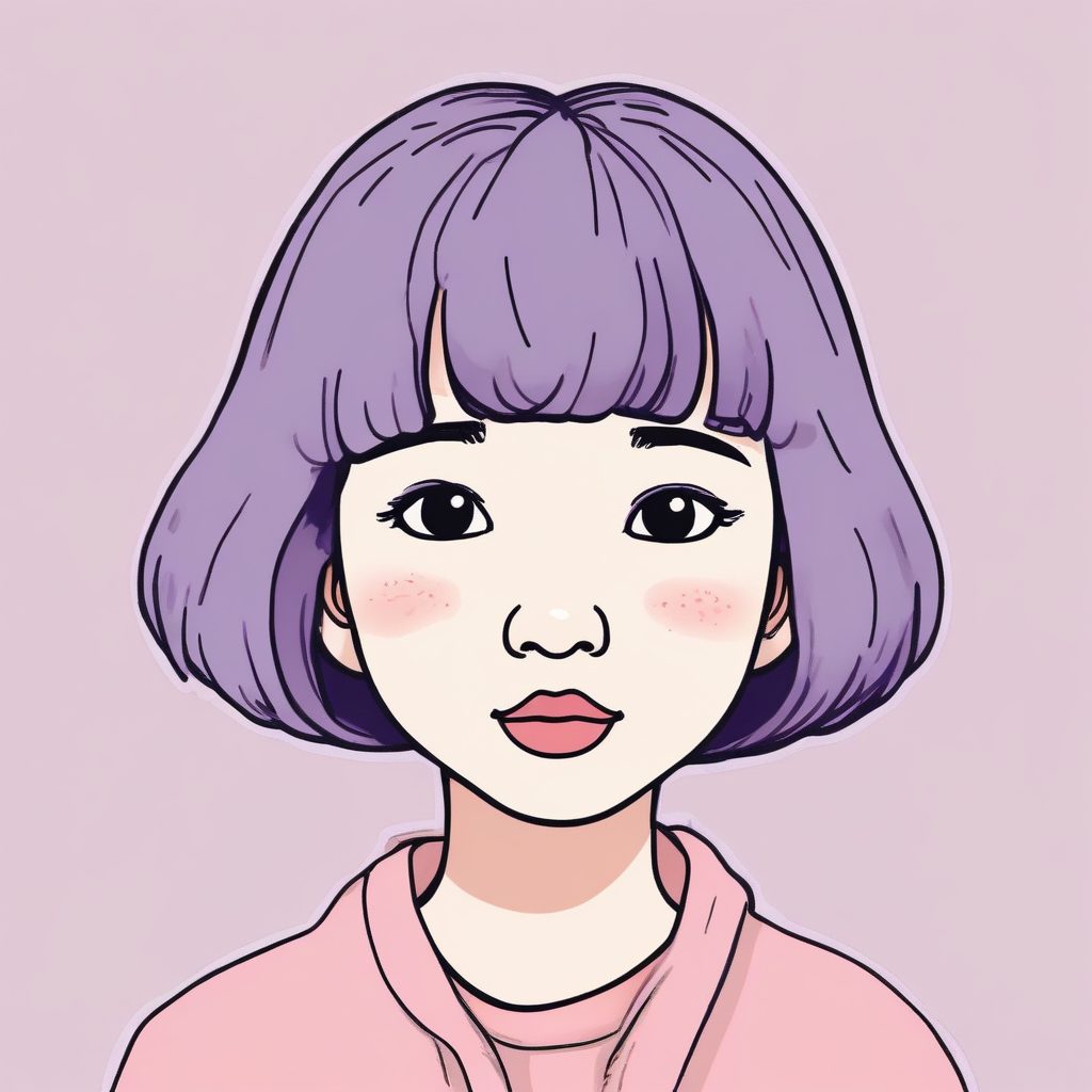 🌸超治愈！韩系丑萌蜡笔风手绘头像，软萌感爆棚的社交名片