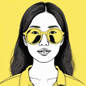 丑萌艺术感✨韩系手绘：极简搞怪线条少女头像