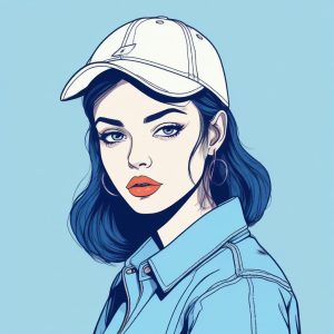 👖 丹宁时尚 AI 头像：复古牛仔风少女的潮流肖像