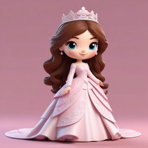 👑迪士尼在逃公主既视感！3D Q版少女头像制作，在线制作超梦幻
