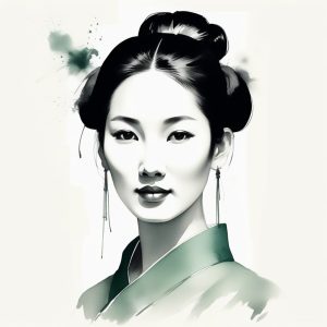 🕊️ 东方美学天花板！清冷感新中式水墨风AI头像