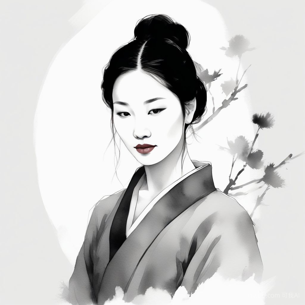 🍵 东方气韵！新中式清冷感极简AI头像