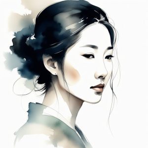 🎋东方神韵！极简新中式清冷风，在线头像制作天花板