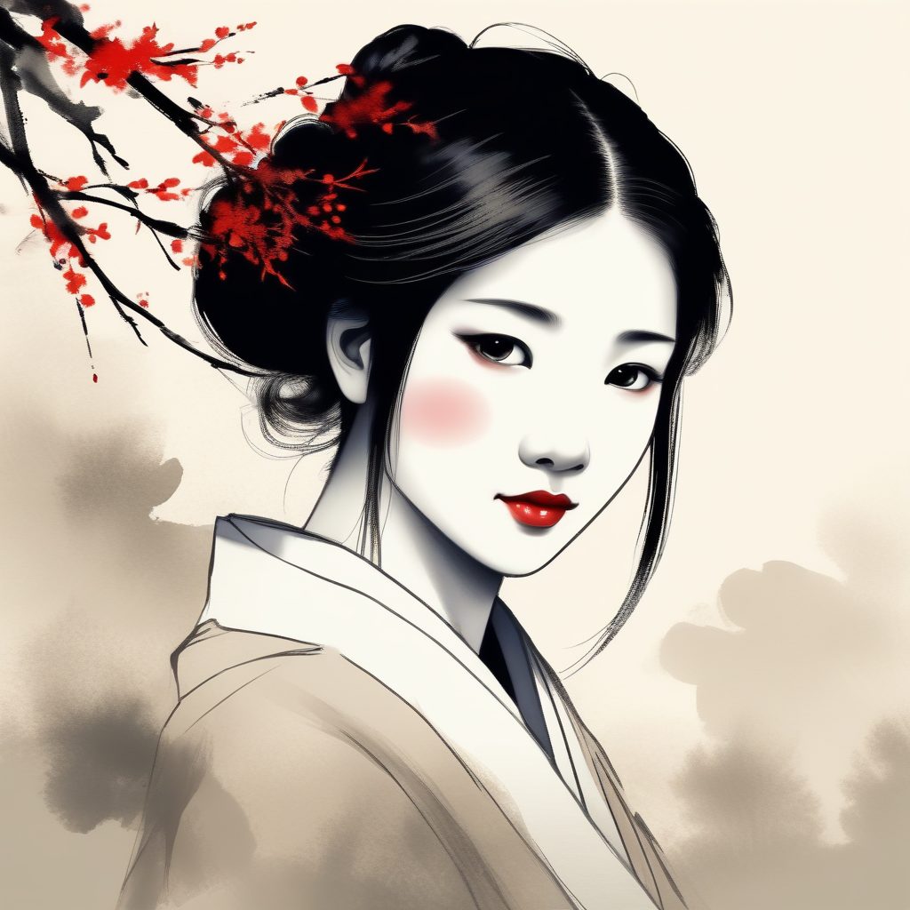 🏮 东方神韵：新中式水墨风清冷感AI头像