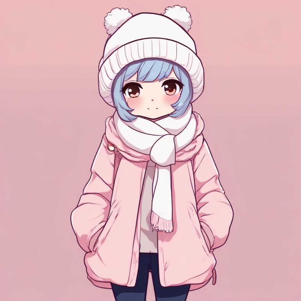 ❄️冬日穿搭Q版二次元头像：寒冬里的一抹暖意