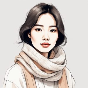 ❄️ 冬日感韩系极简头像：温柔到心坎里的插画分享