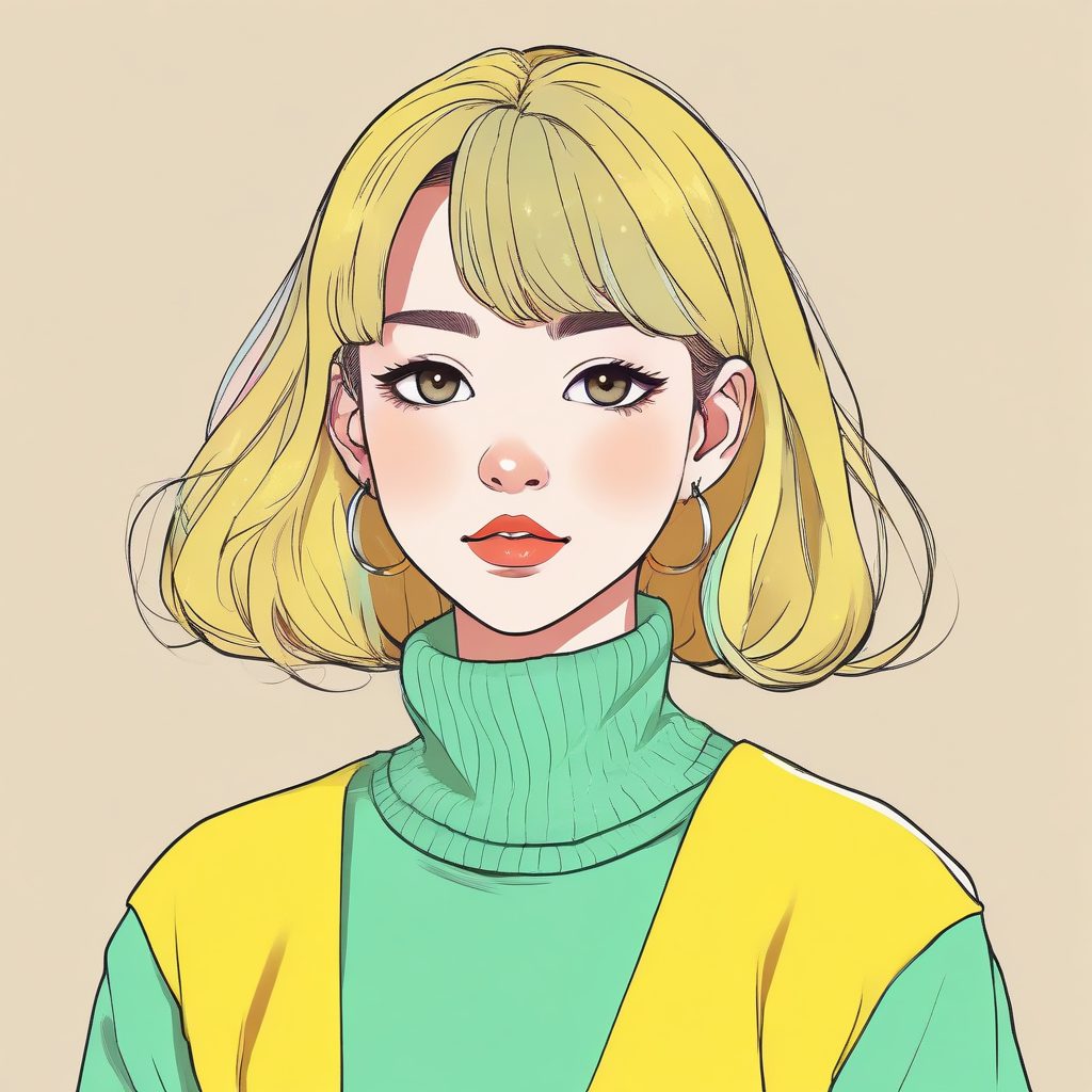 🏙️ 都市少女感！极简线条下的时尚动漫风格头像