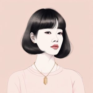 💇‍♀️ 短发酷女孩 AI 生成头像: 极简线条的高级感！